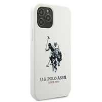 US Polo USHCP12MSLHRWH iPhone 12/12 Pro 6,1" balts Silicone kolekcija