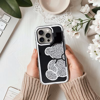 TEDDY BEAR viedtālruņa apvalks IPHONE 16 Pro sudraba