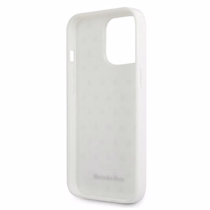 Mercedes Silver Stars Pattern чехол для iPhone 13 Pro / iPhone 13 - белый