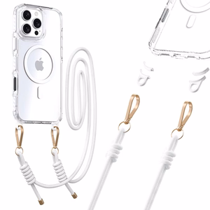 Tel Protect Strap Clear Case for Iphone 17 Air white