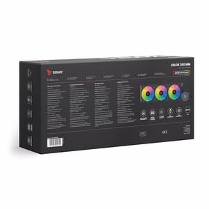 SAVIO VELOX 360 mm CPU šķidruma dzesētājs ar ARGB