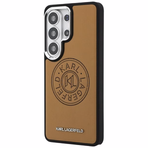 Karl Lagerfeld maciņš Perforated KL MagSafe Samsung Galaxy S26 Ultra brūns