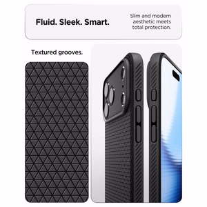 Spigen Liquid Air maciņš modelim iPhone 18 Pro Max / 17 Pro Max – krāsa: matēta melna