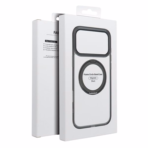 Case for iPhone 11 Frame Circle Stand compatible with MagSafe black