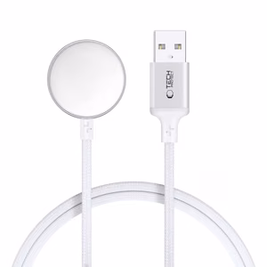 Tech-Protect UltraBoost USB-A indukcijas lādētājs Apple Watch 1m - balts