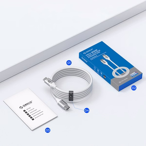 Orico CDX 100W 5A Power Delivery USB-C - USB-C 1m kabelis - balts