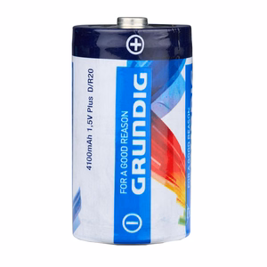 Grundig D / R20 1,5 V cinka baterijas, 4100 mAh, 2 gab.