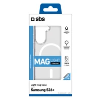 SBS Light Mag Maciņš for Samsung Galaxy S26 Plus saderīgs ar MagSafe - caurspīdīgs