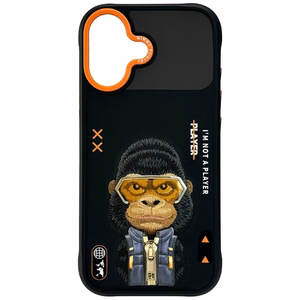 Nimmy Cool&Cute 2.0 Gorilla viedtālruņa apvalks iPhone 17 - melns
