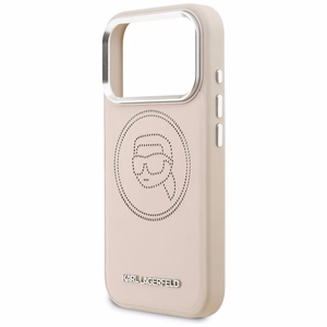 Karl Lagerfeld K Head Point Logo MagSafe Maciņš for iPhone 17 Pro - rozā