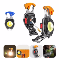 Mini lukturītis LED atslēgu piekariņš W5147 Type C ar 2 skrūvgrieža uzgaļiem zils