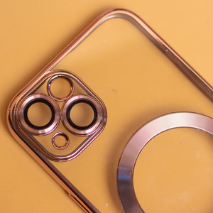 Color Chrome Mag maciņš for iPhone 17 Pro 6,3" rozā zelta open ring