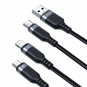 USB kabelis Joyroom 3in1 / S-1T3018A18 melns 120cm