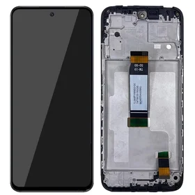 LCD ekrāns Xiaomi Redmi 12 4G/12 5G/Poco M6 Pro 5G ar skārienjūtīgo ekrānu un melnu rāmi ORG