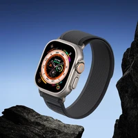 DUX DUCIS siksniņa YJ neilona Apple Watch 42 / 44 / 45 / 49 mm melna pelēka