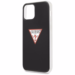 Guess GUHCP12LPCUCTLBK iPhone 12 Pro Max 6.7" melns cietais apvalks Triangle kolekcija