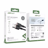 Acefast kabelis MFI USB - Lightning 1.2m, 2.4A melns (C2-02 melns)