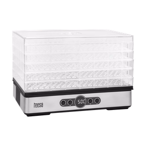 TEESA sēņu, dārzeņu un augļu žāvētājs, 400 W, 5 paplātes, displejs, gaisa cirkulācija