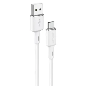 Acefast USB kabelis - USB Type C 1.2m, 3A balts (C2-04 balts)