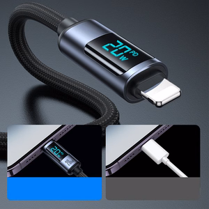 Joyroom Prism Series A16 Lightning / USB-C PD 20W 1.2m cable - black