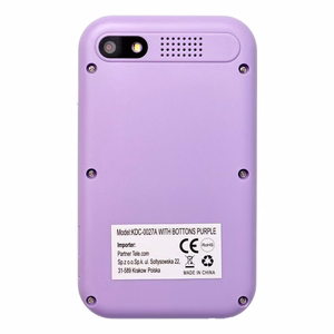 Spēļu konsole bērniem ar IPS displeju 2,4" ar pogām KDC-0027A violeta