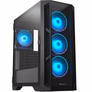 Chieftec Apex ARGB Midi Tower Case, ATX/MicroATX/MiniITX, Black, GA-01B-TG-OP