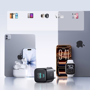 Joyroom JR-TG7 33W USB-A + USB-C sienas lādētājs ar 60W USB-C uz USB-C 1m kabeli melns