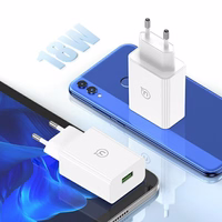USAMS Tīkla lādētājs 18W + kabelis USB-C/USB-A 1m Fast Charging balts series SC SCXLTZ02