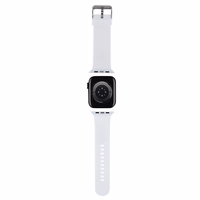 Karl Lagerfeld 3D Rubber Karl&Choupette Heads siksniņa priekš Apple Watch 38/40/41mm - balts