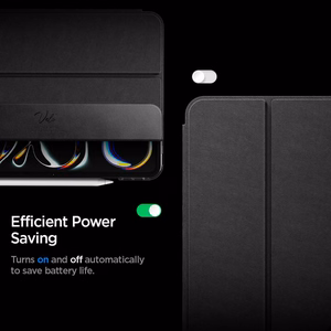 Spigen Liquid Air Folio korpuss iPad Pro 11" (2024) iPad Pro 11" (2025) - Melns