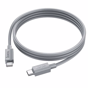 Cable USB C to USB C Hoco 3A 60W 1 m X107 gray