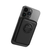 Bezvadu portatīvais lādētājs 10000mAh Joyroom JR-W050 20W MagSafe ar gredzenu un statīvu - melna