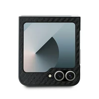 BMW Carbon Tricolor viedtālruņa apvalks Samsung Galaxy Z Flip 6 - melns
