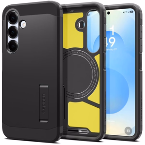 Spigen Tough Armor Magnētiskais viedtālruņa apvalks Samsung Galaxy S25 - melns