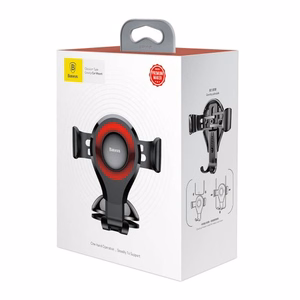 Car Holder Baseus "Osculum" Red (not magnetic / sticky pad)