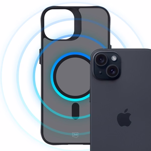 3mk Dūmu MagCase ar MagSafe iPhone 15 Plus - daļēji caurspīdīgs