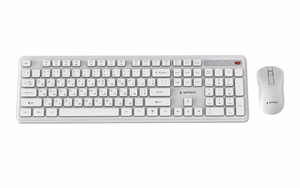 GEMBIRD KBS-WPS-01-W-CYRL bezvadu tastatura un pele, kirilica, balta