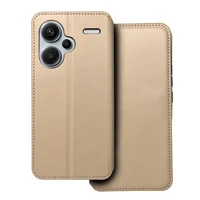 DUAL POCKET grāmatas tipa viedtālruņa apvalks XIAOMI Redmi Note 13 Pro Plus 5G zelta