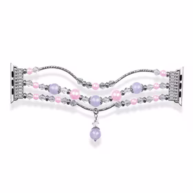 Apple Watch siksna 38/40/41 dizains 4 sudraba-violeta