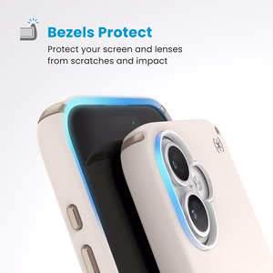 Speck Presidio2 Pro vāciņš ar MagSafe un ClickLock iPhone 16 tālrunim, Bleached Bone/Heirloom Gold