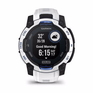 Garmin Instinct 3 Solar pulkstenis, 45 mm, balts