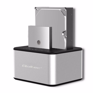 Qoltec 5316 HDD/SSD Dokstacija 2x 2.5"/3.5" SATA USB 3.0 Klonēšana