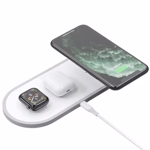 Bezvadu uzlādes stacija Dudao 3in1 (A11) (Tālrunis; AirPods; Pulkstenis) balta