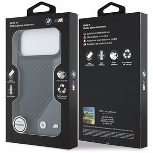 BMW M Carbon Logo MagSafe case for iPhone 17 Pro Max - graphite