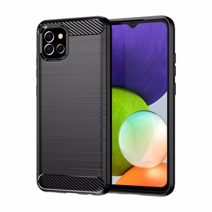 Carbon Case elastīgs apvalks Samsung A03S EU (166.5) melns