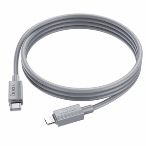 Cable USB C to Lightning Hoco PD 27W 1 m X107 gray