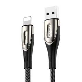 USB kabelis Lightning ierīcēm Joyroom Sharp S-M411 2.4A, 3m (melns)