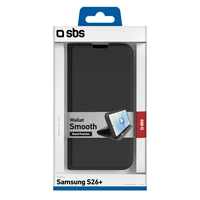 SBS Maks Smooth Maciņš for Samsung S26 Plus with Atlokāms - melns