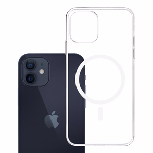 3mk caurspīdīgs magnētiskais viedtālruņa apvalks Apple iPhone 12/12 Pro