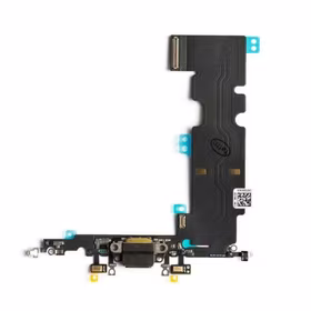 Charging Port Saderīgs ar Apple iPhone 8 Plus 5.5'' ar Flex / Melns / OEM